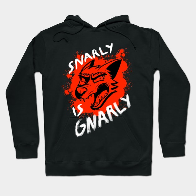 Snarly is Gnarly (dark) Hoodie by Aylor